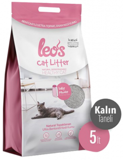 Leo's Cat Litter Baby Powder Kokulu Kalın Bentonit 5 lt Kedi Kumu kullananlar yorumlar